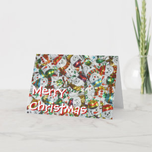 Sweet Snowmen "Frohe Weihnachten" Karte vorne