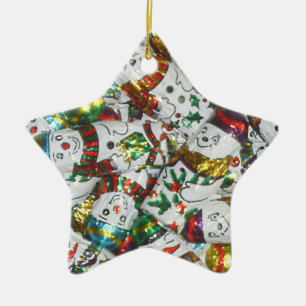 Sweet Snowmen Ornament Star