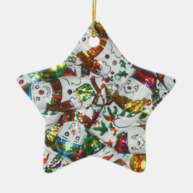 Sweet Snowmen Ornament Star (Vorne)