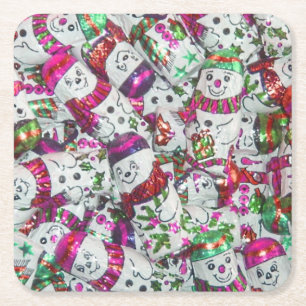 Sweet Snowmen Pink Untersetzer Set Platz