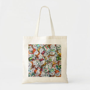 Sweet Snowmen tote bag Tragetasche