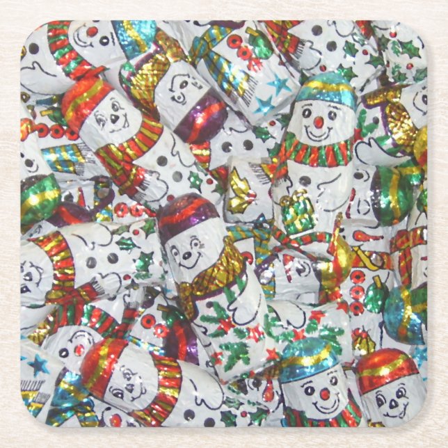 Sweet Snowmen Untersetzer Set Platz (Vorderseite)