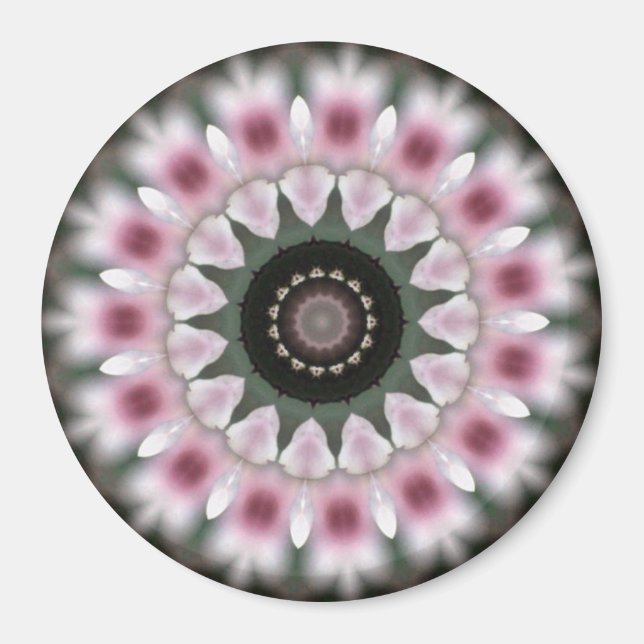 Sweet Soft Pink Mandala Magnet (Vorne)