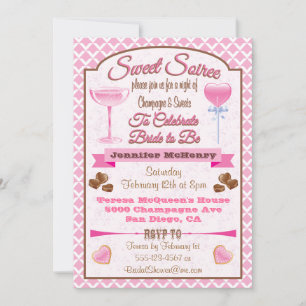 Sweet Soiree Bridal Dusche Einladungen