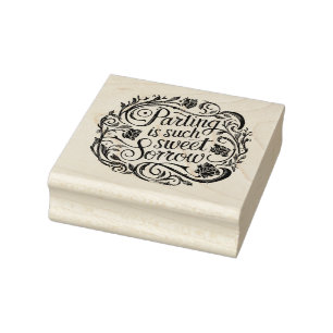 Sweet Sorrow - Shakespearean-Briefmarke Gummistempel