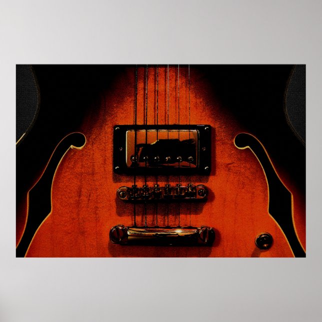 Sweet Soul Blues Guitare 36 x 24 Poster (Devant)