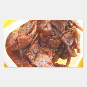 Sweet & Sour Dried Ham [Muu Wan] Rechteckiger Aufkleber
