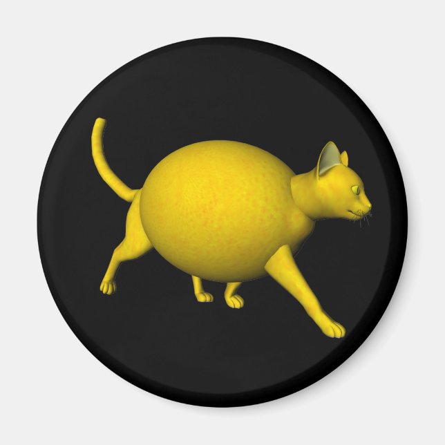 Sweet-Sour-Lemon-Katze Magnet (Vorne)