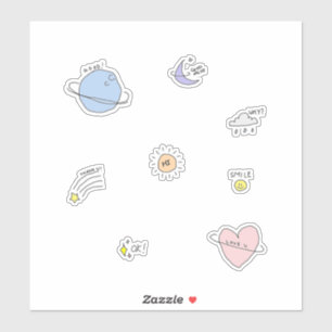 Sweet Space Sticker Set   Okpeach