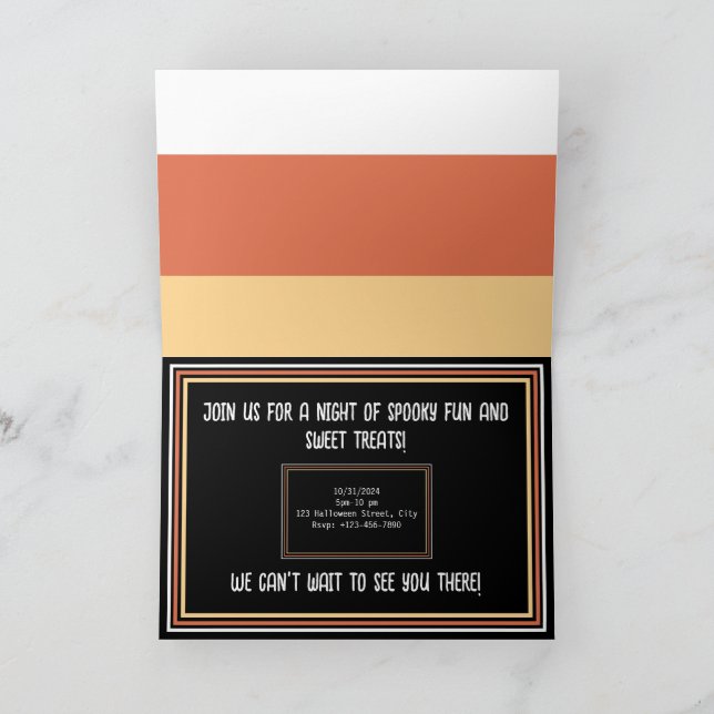 Sweet & Spooky Einladung (Innenseite)