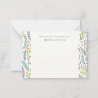 Sweet Sprigs - Carte de conseil parentale neutre s
