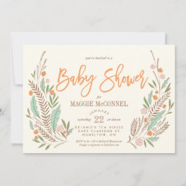 Sweet Sprigs Gender Neutral Baby Shower Einladung
