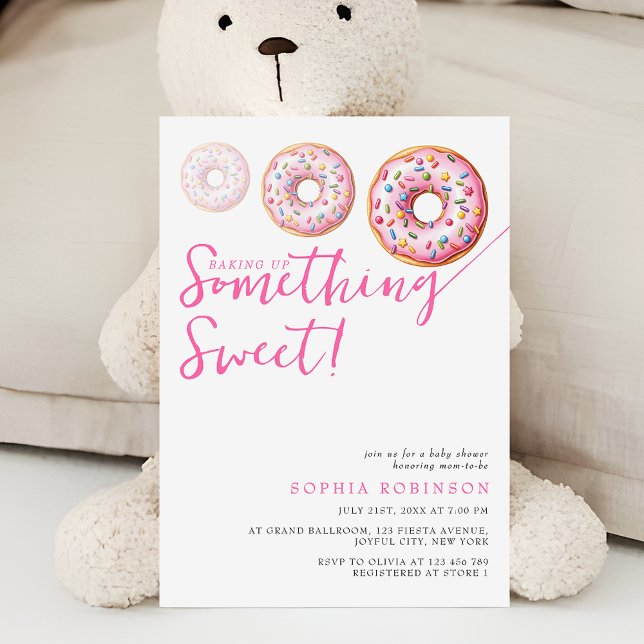 Sweet Sprinkle Donuts Moderne Girl Baby Dusche Einladung (Von Creator hochgeladen)