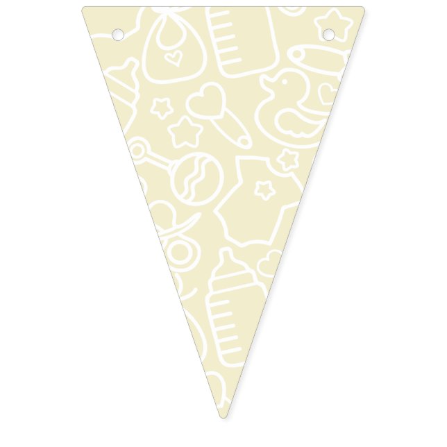 Sweet Sprinkles Gelb Wimpelkette (Erste Fahne)