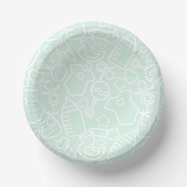 Sweet Sprinkles Green Pappteller (Vorderseite)