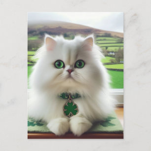 Sweet St. Patricks Day Cat Postkarte