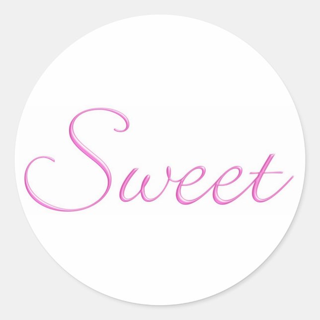 Sweet Stickers..! Runder Aufkleber (Vorderseite)