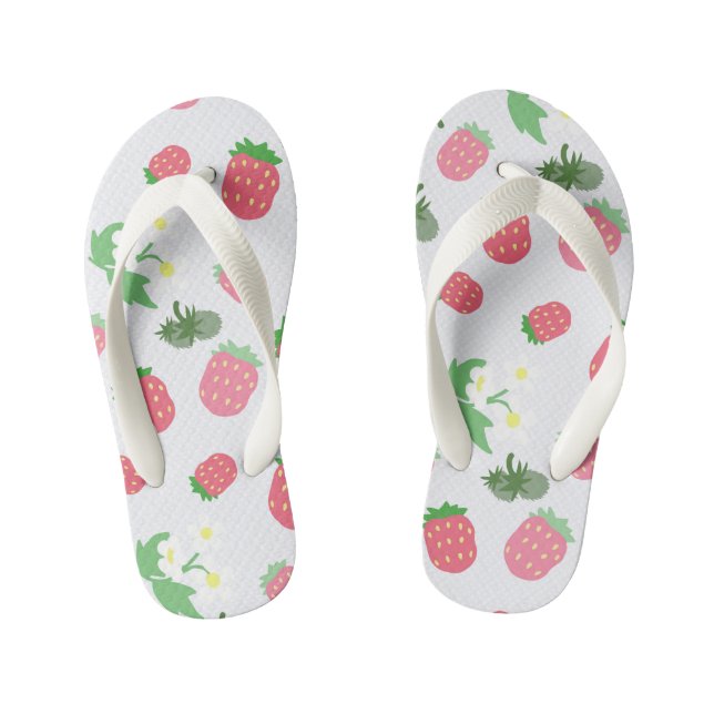 Sweet Strawberry Blue. Kid's Flip Flops (Fußbett)