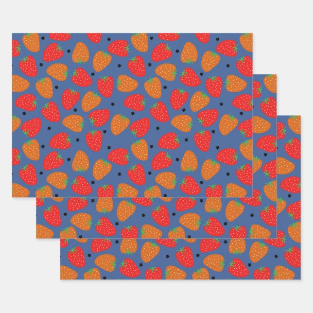 Sweet Strawberry Geschenkpapier Set (Set)