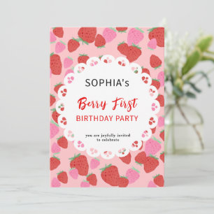 Sweet Strawberry Lace Einladung