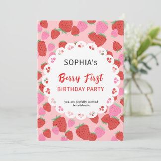 Sweet Strawberry Lace Einladung