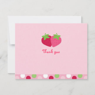 Sweet Strawberry Merci Cartes de notes