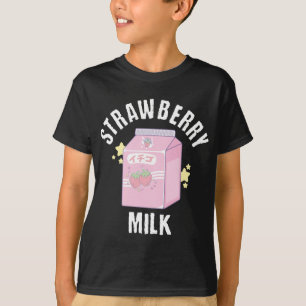 Sweet Strawberry Milk Cool Frucht Berry Dessert T-Shirt