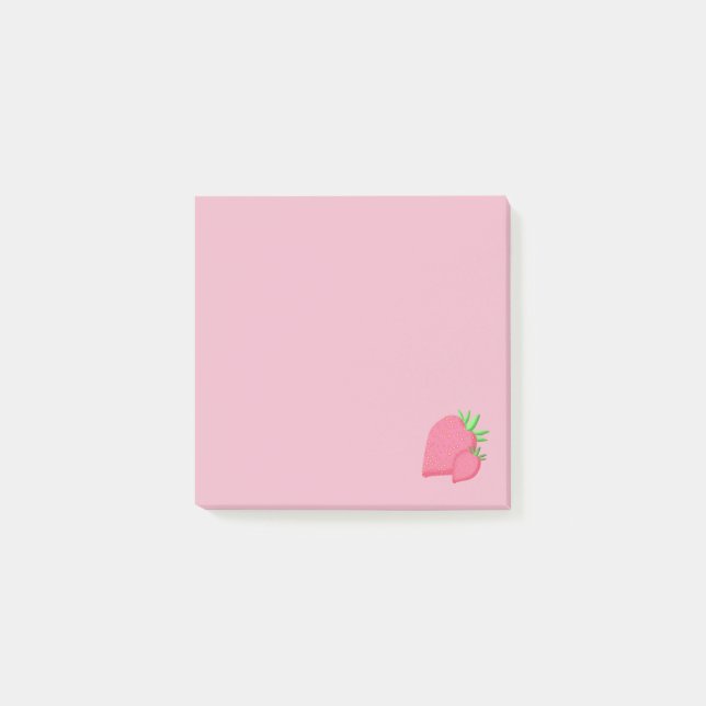 Sweet Strawberry Post-it Klebezettel (Vorderseite)