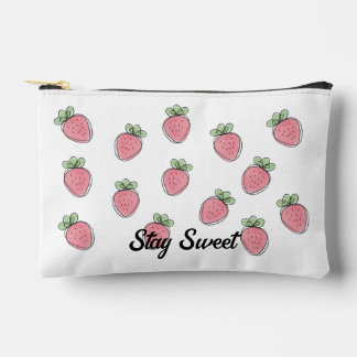 Sweet Strawberry Print Zubehörtasche