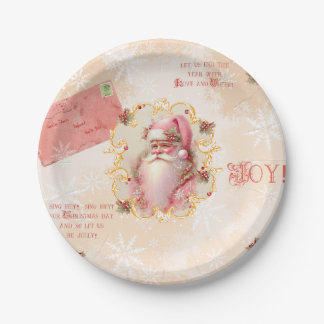 Sweet Strawberry Santa Tellers Pappteller