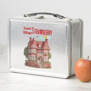 Sweet Strawberry Village Metall Brotdose