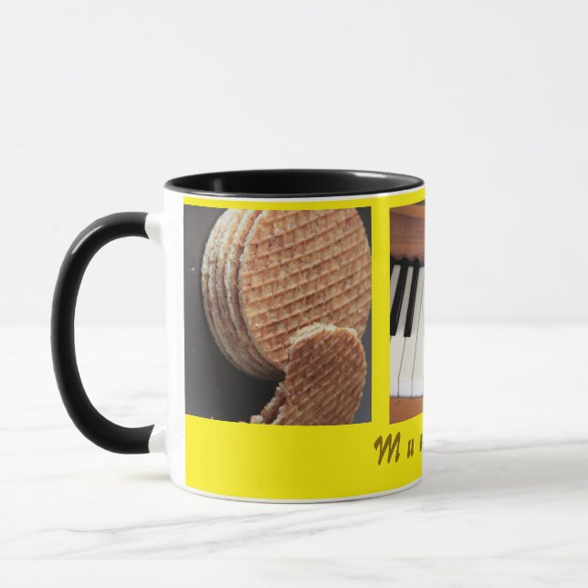 Sweet Stroopwafel Piano Tasse — Geschenk für Mutte (Links)