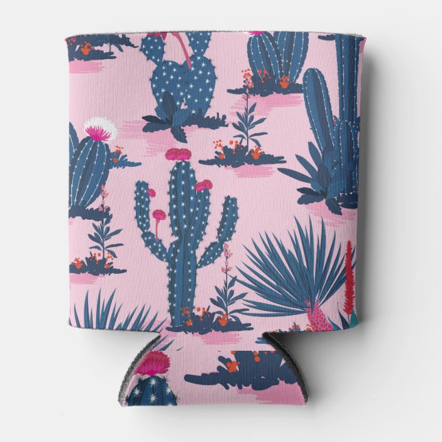 Sweet Summer Cactus Blooming Pattern Dosenkühler (Vorderseite)