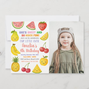 Sweet Summer Fruit zum Geburtstag Einladung