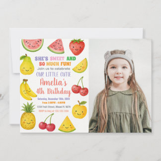Sweet Summer Fruit zum Geburtstag Einladung