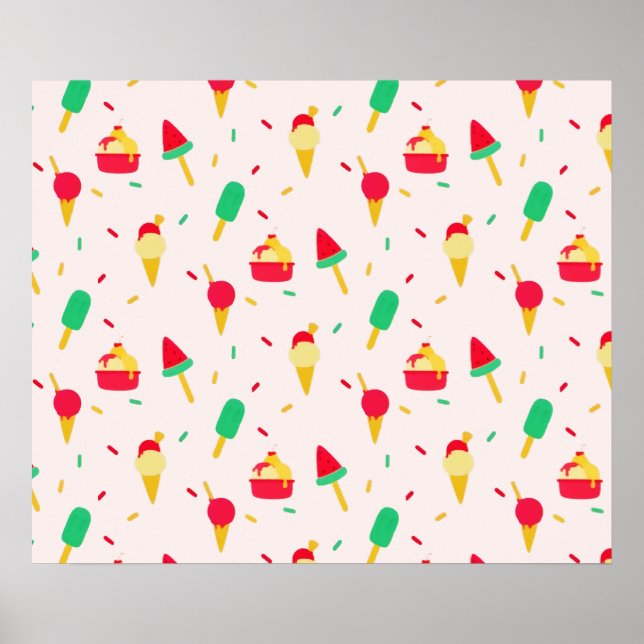 Sweet Summer Fun Rainbow Ice Poster (Vorne)