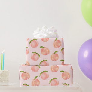 Sweet Summer Peach Muster Geschenkpapier