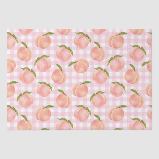 Sweet Summer Peach Muster Seidenpapier (Vorderseite)