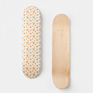 Sweet Summer Peach Muster Skateboard
