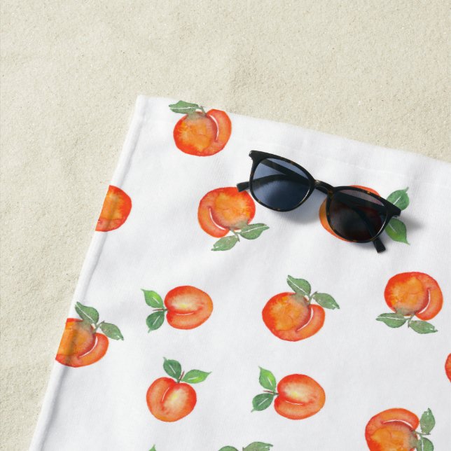 Sweet Summer Peach Muster Strandtuch (Beispiel)