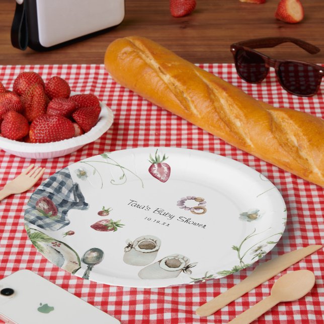 Sweet Summer Picnic | Baby Shower Paper Plate Pappteller (Picknick)