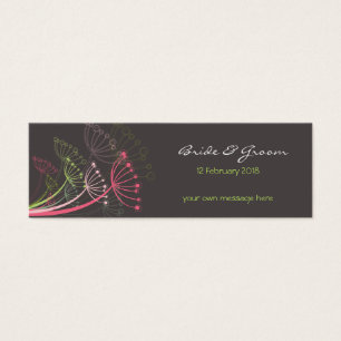Sweet Summer Pink Dandelions Gastgeschenk Hochzeit