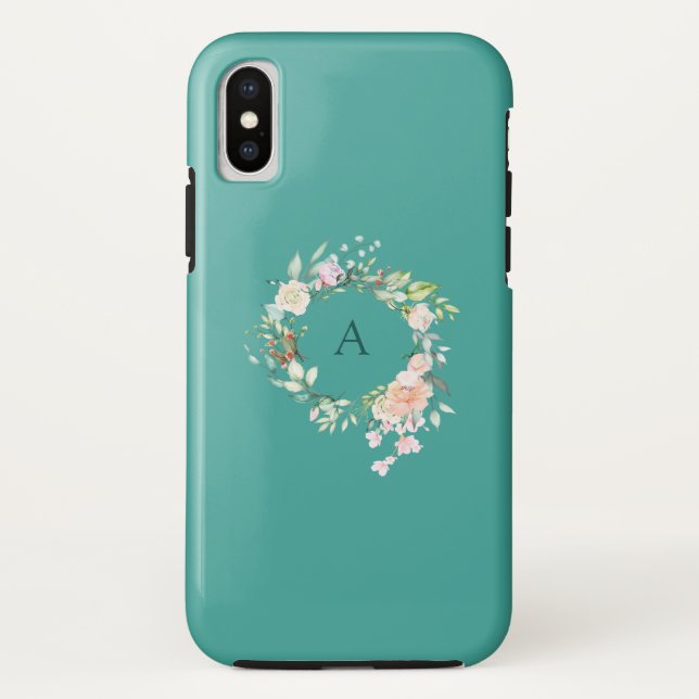 Sweet Summer Rose Garland Personalisiert Case-Mate iPhone Hülle (Rückseite)