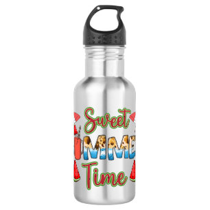 Sweet Summer Time   Farbenfrohe Wassermelone Edelstahlflasche