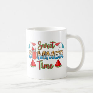 Sweet Summer Time Farbenfrohe Wassermelone Kaffeetasse