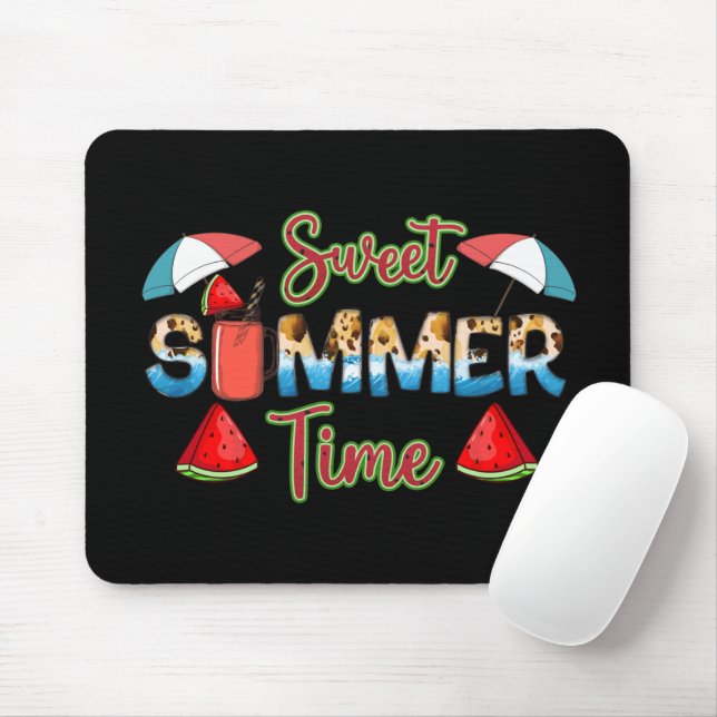 Sweet Summer Time | Farbenfrohe Wassermelone Mousepad (Mit Mouse)
