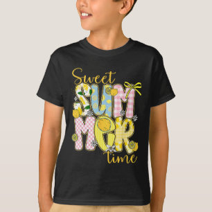 Sweet Summer Time Lemon Coquette Bow Familie Vacat T-Shirt