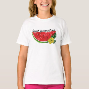 Sweet Summer Time   Wasserfarbene Wassermelone T-Shirt
