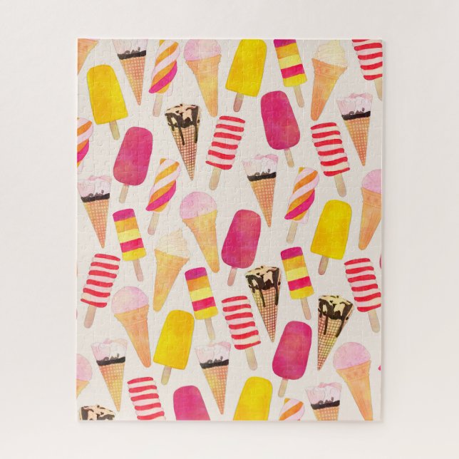 Sweet Summer Watercolor Ice Creme (Vertikal)