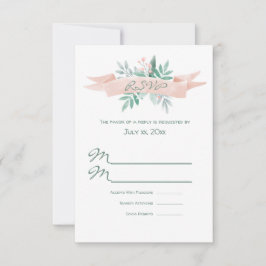 Sweet Summer Wedding RSVP Card Karte